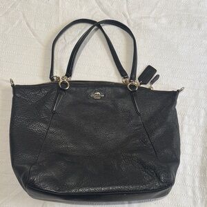 Coach Black Leather Shoulder Bag